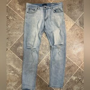 Aeropostale Men's Light Blue Skinny Jeans